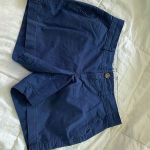 Navy blue chino shorts